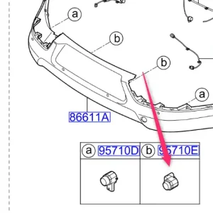 Czujnik parkowania KIA Do wyczerpania zapasów