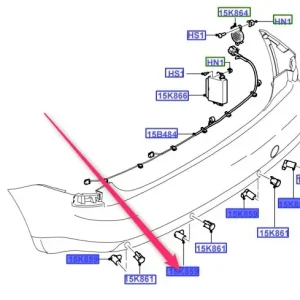 Darmowa dostawa Czujnik parkowania tył focus MK3 kuga transit FORD