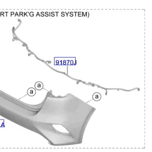 Nowy Czujnik parkowania tył KIA CEED / XCEED / PROCEED (2018-2025) - wyprzedaż
