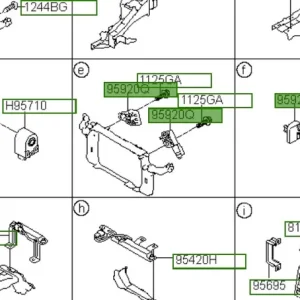 Czujnik poduszki powietrza Hyundai IX35 - wyprzedaż Cena promocyjna