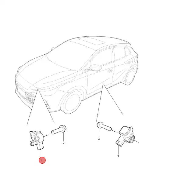 Tylko dziś Czujnik zderzenia czołowego MG3 2024