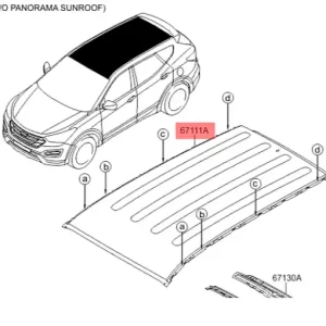 Dach santa fe 2012-2018 Hyundai - wyprzedaż Dodaj do koszyka