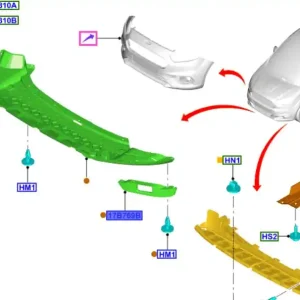 Tani Deflektor pod zderzakiem Ford Transit Courier 2014 - wyprzedaż