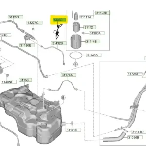 Czujnik poziomu paliwa Hyundai Tucson Hybrid - wyprzedaż Ostatnie sztuki