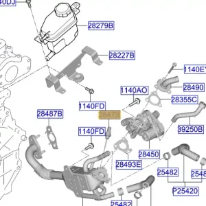 Obniżka ceny Czujnik temperatury EGR KIA Sorento / Sportage / Stonic / XCeed - wyprzedaż