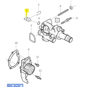 Ostatnie sztuki Czujnik temperatury płynu chłodniczego diesel S40 C30 V70 S80 V50 V40