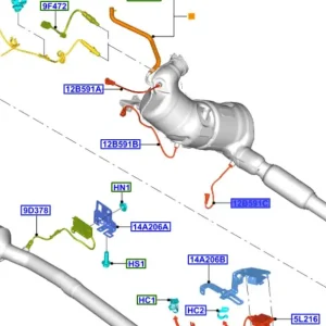 Czujnik temperatury spalin Ford Transit 2014 - wyprzedaż Łatwy zwrot