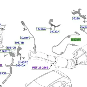 Wyprzedaż Czujnik temperatury spalin Kia ProCeed 20-25