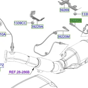 Zniżka Czujnik temperatury spalin Kia ProCeed 20-25