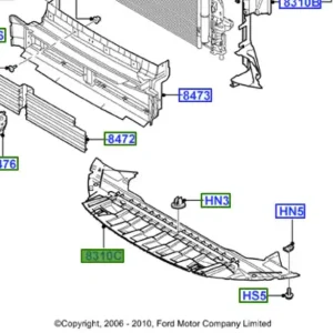 Oferta czasowa Deflektor powietrza przód Ford Smax Galaxy