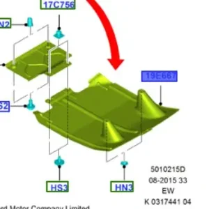 Dodaj do koszyka Deflektor powietrza tył focus 20112019 FORD - wyprzedaż