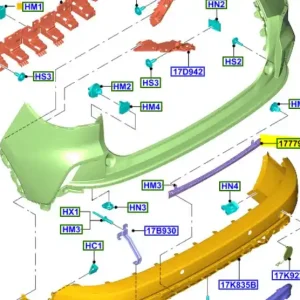 Deflektor zderzaka tylnego Ford Kuga 2020 - wyprzedaż Oferta czasowa