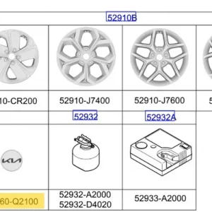 Dekielek felgi KIA Ceed / Xceed / Proceed (2020-) - wyprzedaż Ostatnia szansa