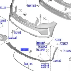 Promocja Dokładka dolna zderzaka przedniego 2020 2023