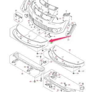 Ograniczona ilość Dokładka dolna zderzaka przód Suzuki