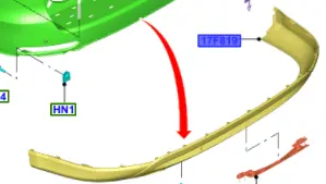 Dokładka dolna zderzaka tył FORD Ograniczona ilość