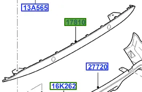 Dokładka dolna zderzaka tył FORD Wyprzedaż