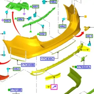 Dokładka dolna zderzaka tył mondeo MK5 FORD Najlepsza cena
