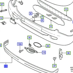 Ograniczona ilość Dokładka zderzaka tylnego escort 95-01