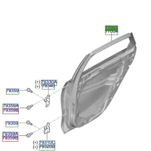 Drzwi lewy tył Kia ProCeed 20-25 Okazja