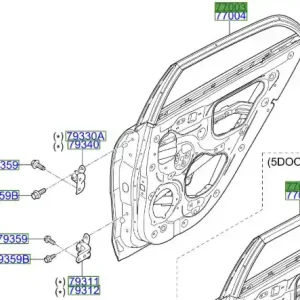 Drzwi lewy tył Kia RIO 20-25 Łatwy zwrot