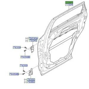 Hit cenowy Drzwi lewy tył Kia Sorento 17-20