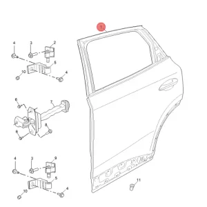 Oferta czasowa Drzwi lewy tył mg S5 ev