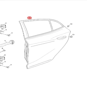 Super okazja Drzwi lewy tył MG3 2024 MG