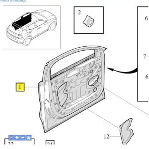 Nie przegap Drzwi prawe przednie Volvo EX30 EX30CC
