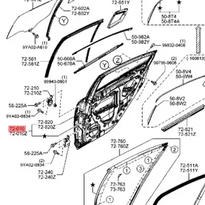 Super okazja Drzwi prawe tylne 6 Mazda - wyprzedaż