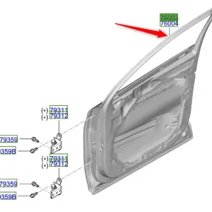 Ograniczona ilość Drzwi prawy przód Kia Sorento Hybrid 20-23