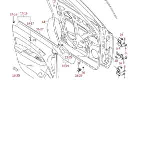 Drzwi prawy przód Suzuki Ograniczona ilość