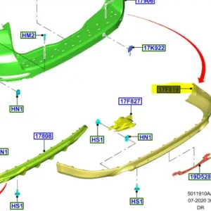 Dokładka zderzaka tył smax galaxy 2015FORD Szybka wysyłka