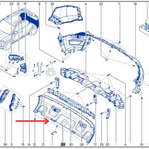 Dolna dokładka zderzaka tylnego DACIA DUSTER III Okazja