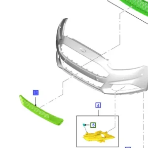 Nowy Dolna kratka zderzaka przedniego mondeo 20142022 FORD - wyprzedaż