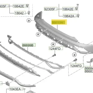 Dolna osłona tylnego zderzaka Hyundai Tucson (2024) Szybka wysyłka