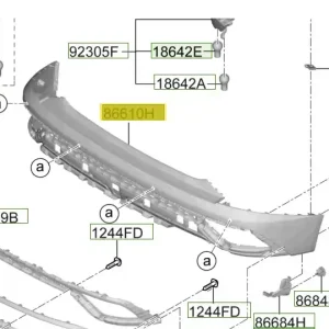 Dolna osłona tylnego zderzaka Hyundai Tucson (2024) Ostatnie sztuki