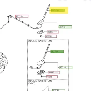 Okazja Drążek anteny Hyundai I30 - wyprzedaż