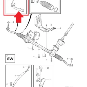 Szybka wysyłka Drążek kierowniczy oe Volvo