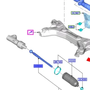 Darmowy zwrot Drążek kierowniczy przedni Ford KA 16-19 - wyprzedaż