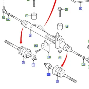 Drążek kierowniczy przedni lewy transit 00 06 FORD - wyprzedaż Nowość