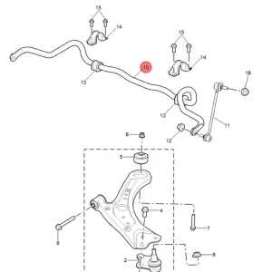 Tylko do końca tygodnia Drążek stabilizatora przód MG 3