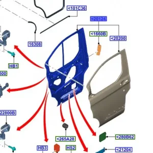 Drzwi lewy przód 2012 Obniżka ceny
