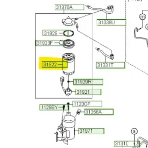 Szybka dostawa Filtr paliwa Hyundai Santa Fe