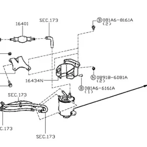 Zniżka Filtr paliwa NISSAN