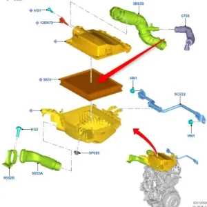 Łatwy zwrot Filtr Powietrza Ford Tourneo Custom