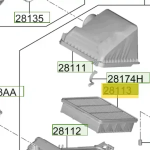 Filtr powietrza Hyundai Elantra Nowy