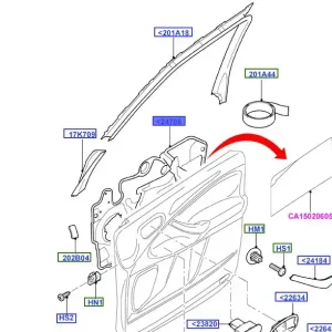 Ograniczona ilość Folia drzwi prawy przód smax / galaxy 20062015 FORD - wyprzedaż