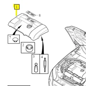 Ograniczona ilość Górna pokrywa silnika S80 V70 XC70 XC60 D4204T Volvo