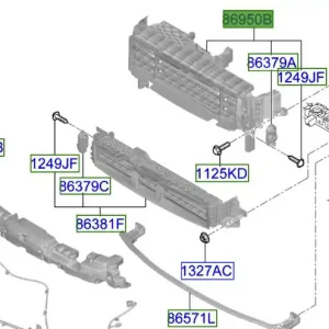 Promocja Górna żaluzja kierownica powietrza Kia Sportage 2025